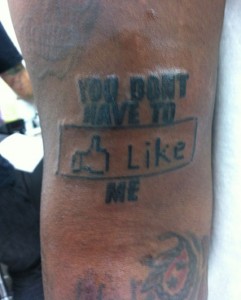 T-Pain Gets Facebook Tattoo