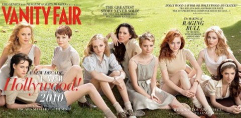 Vanity Fair Young Hollywood Issue 2010 Pictures Zoe Saldana Reacts To All-White Vanity Fair Young Hollywood Cover