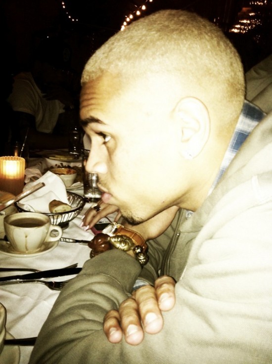 Chris Brown Blonde Hair
